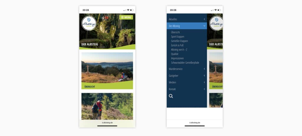 albsteig schwarzwald responsive website 02