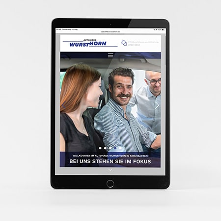 Webdesign Autohaus Wursthorn