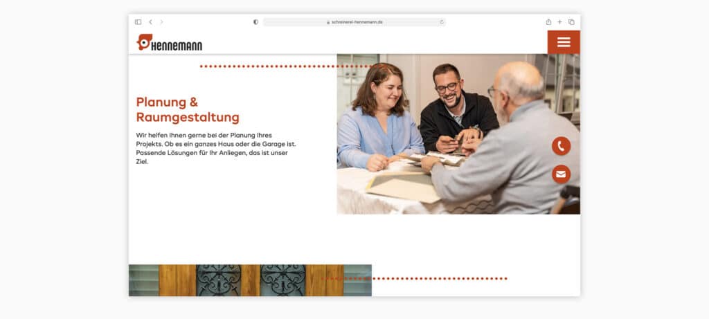 schreinerei hennemann responsive website 04