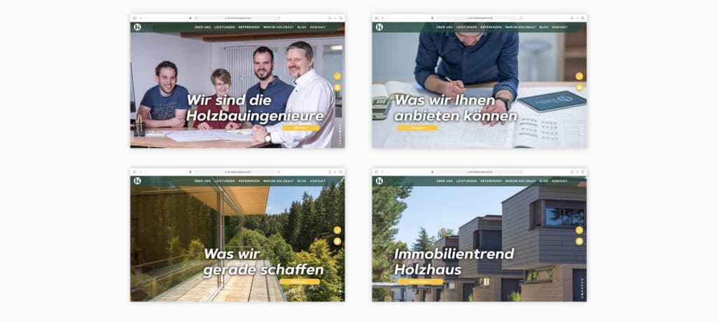 Die Holzbauingenieure responsive Webdesign