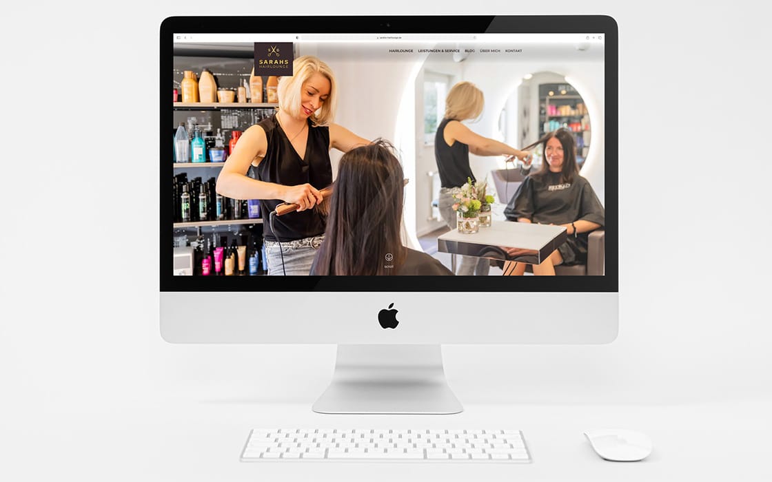 sarahs hairlounge webdesign desktop
