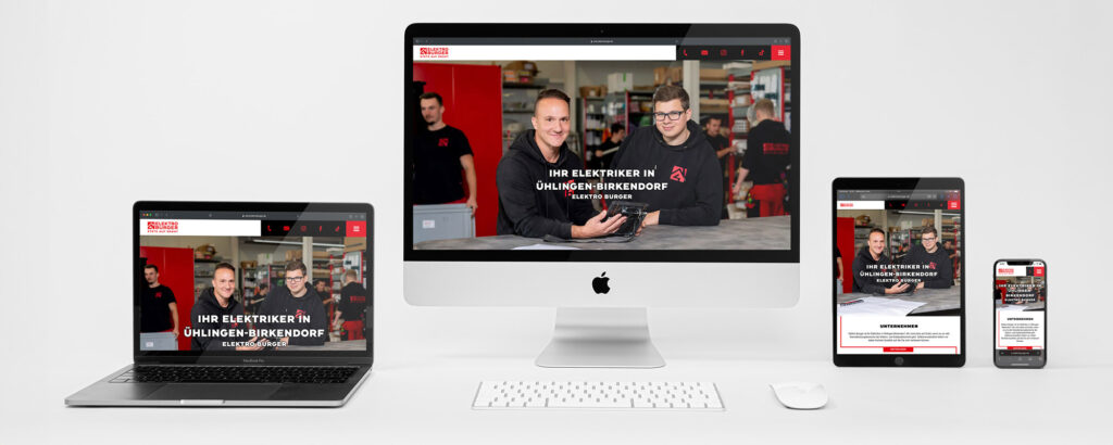 Responsive Website - Elektro Burger