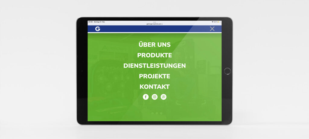 Webdesign - Gehringer Technik