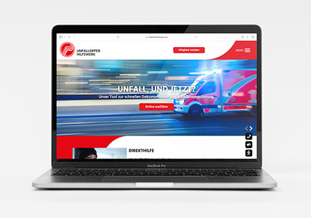 Webdesign Unfallopfer Hilfswerk